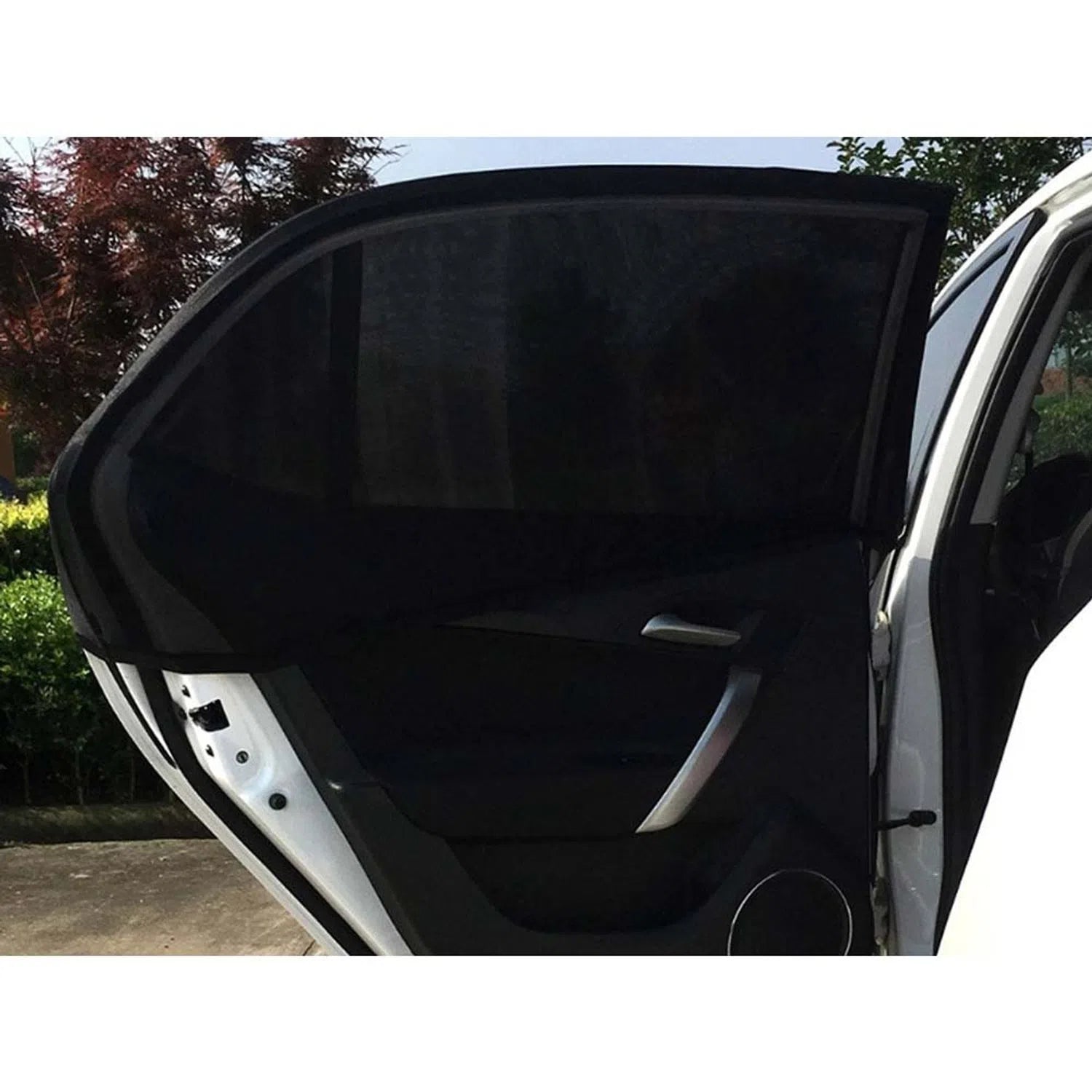 Set 2 x Parasolar auto pentru geamuri laterale, universal, negru