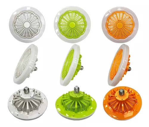 Ventilator De Tavan Cu Lampa De Iluminare 30W fasung normal E27 Cu telecomanda,verde,portocaliu sau alb