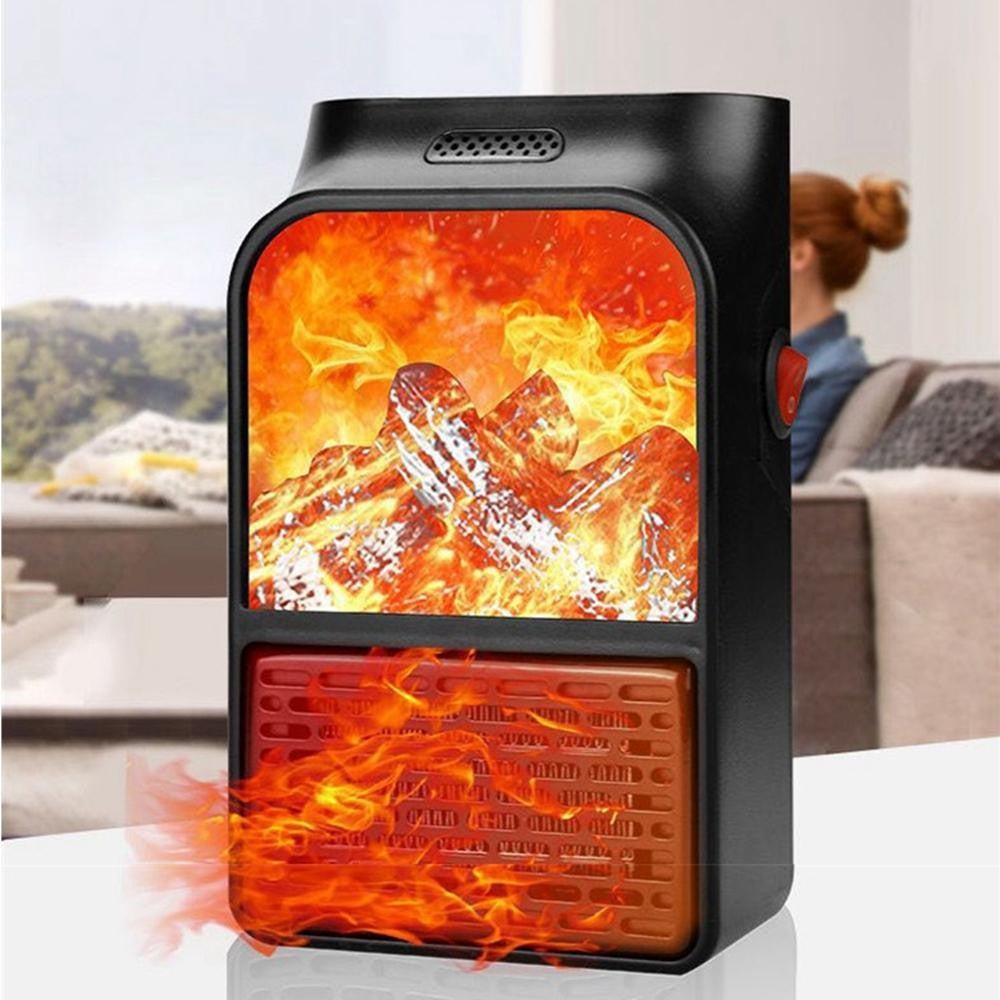 mini Aeroterma tip semineu electrica de priza 900W cu telecomanda
