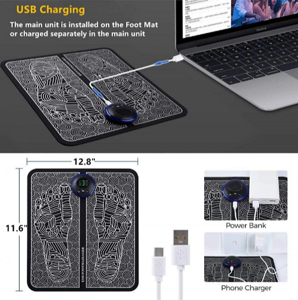 Aparat masaj picioare electrostimulare cu tehnologie ems