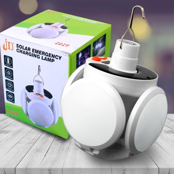 Lampa Solara Cu Acumulator, 4 brate rabatabile,5 Trepte De Iluminat
