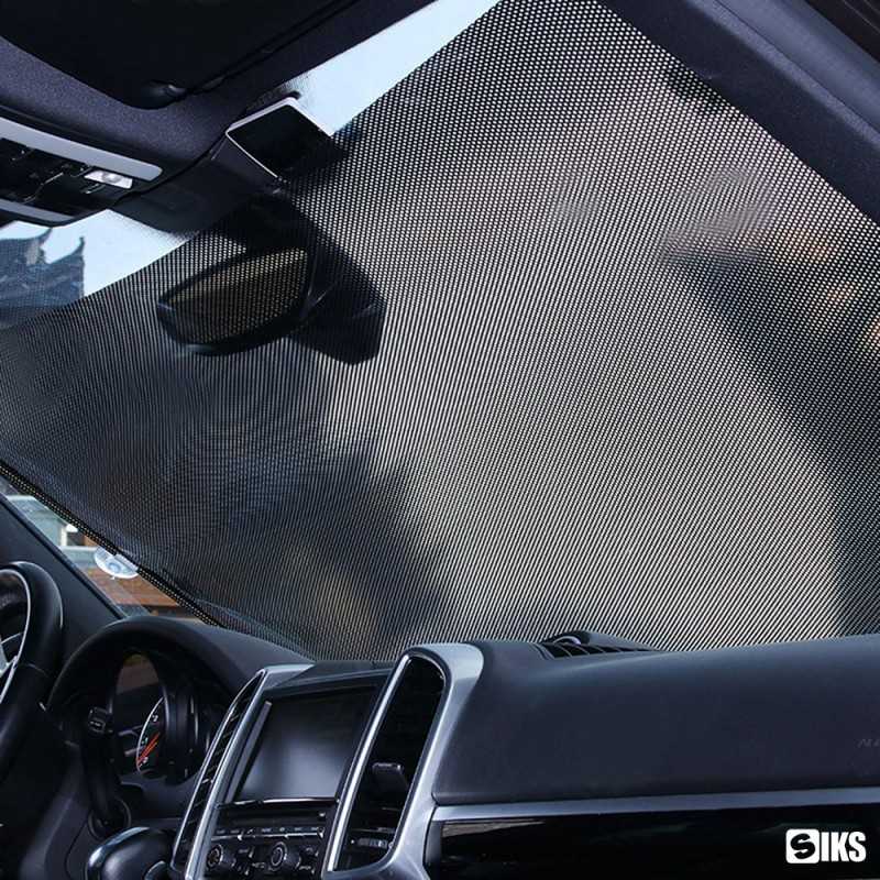 Parasolar Auto Retractabil Universal Pliabil, Pentru Masina, Parbriz, Protectie UV,58x125cm