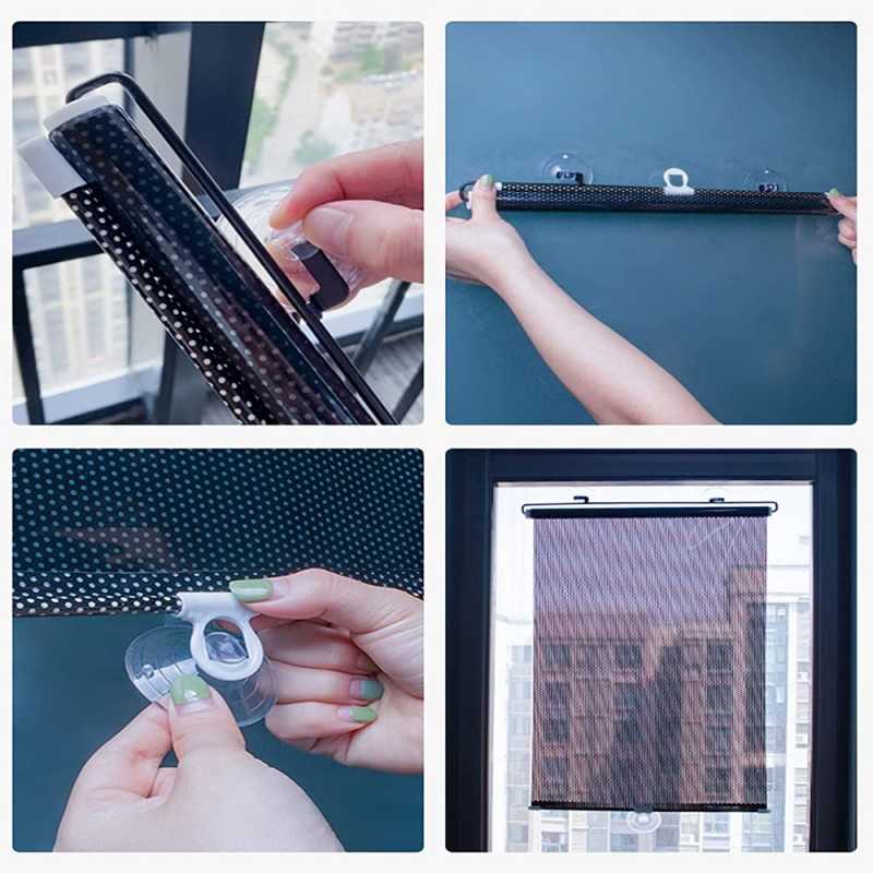 Parasolar Auto Retractabil Universal Pliabil, Pentru Masina, Parbriz, Protectie UV,58x125cm