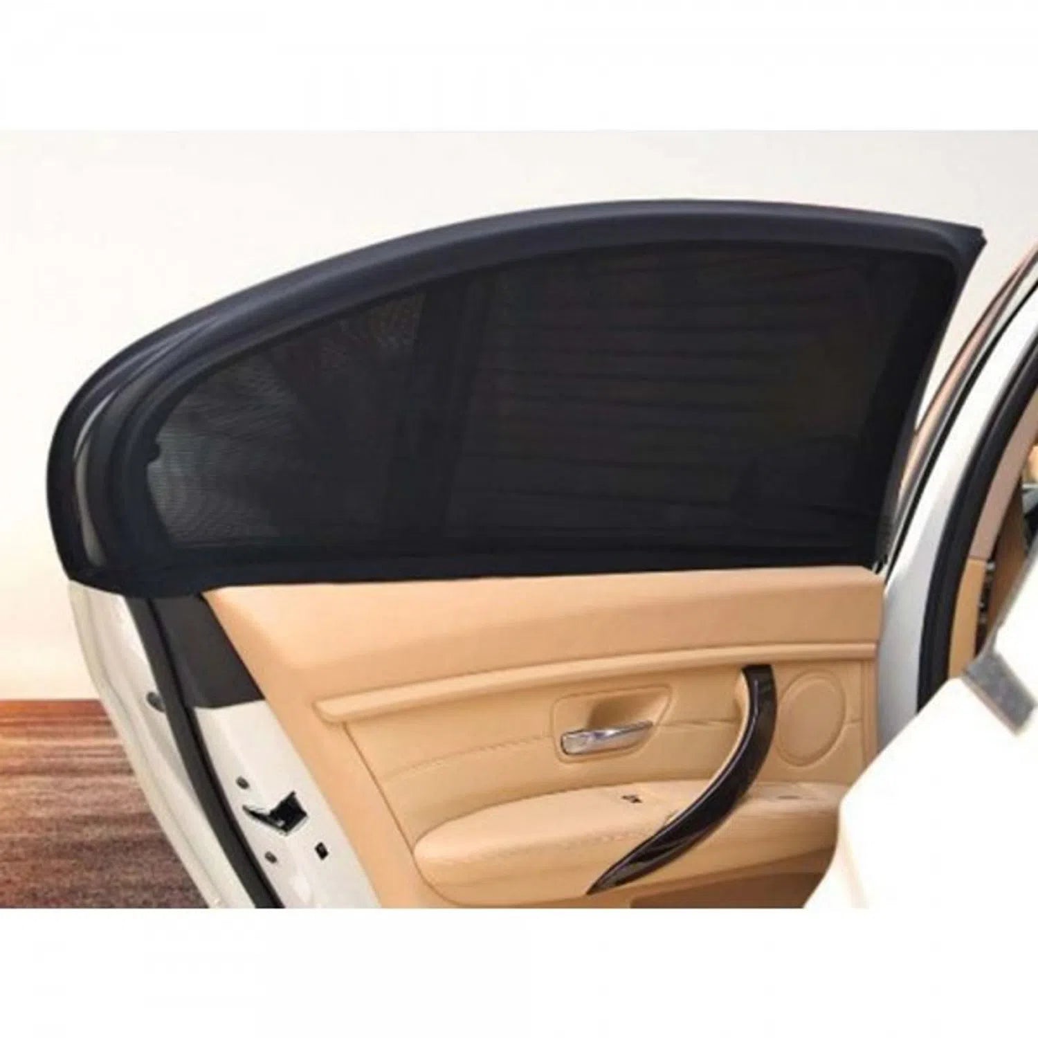 Set 2 x Parasolar auto pentru geamuri laterale, universal, negru