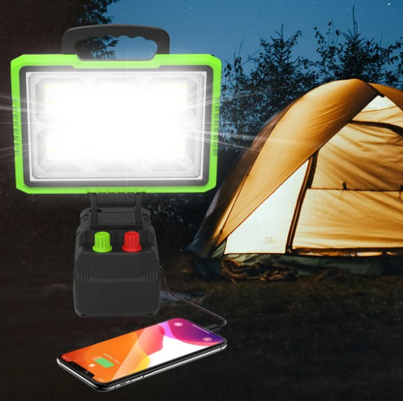 Proiector solar de 350W pentru Dumetii,Pescuit,Camping Autonomie pana la 20 ore,lumina rece/calda sau combinata