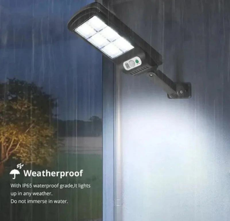 Lampa Solara Led Putere 30w cu inductie, 6x LED COB, Ip65, Lumina Alba 6500k, Negru,telecomanda,senzor de miscare