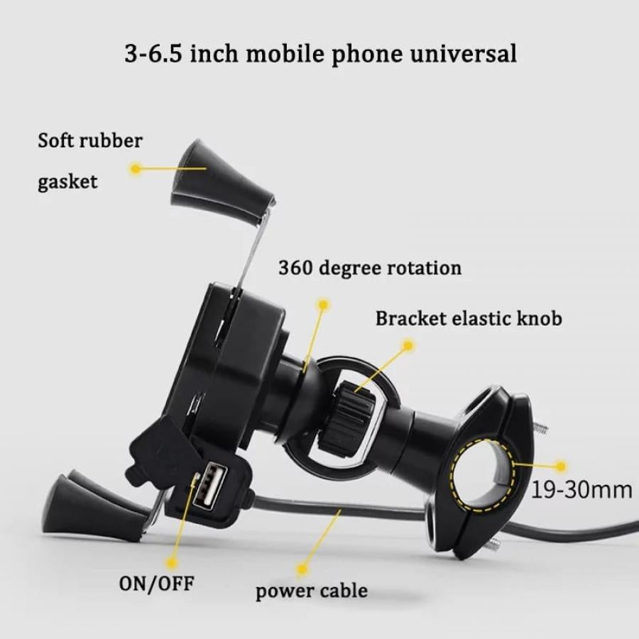 Suport telefon mobil ghidon moto JC-08 ANDOWL