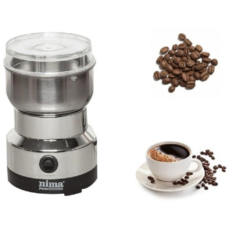 Rasnita electrica de cafea Nima NM-8300, 150W, 50g-100g + Mixer de mana, 350 W, 5 viteze