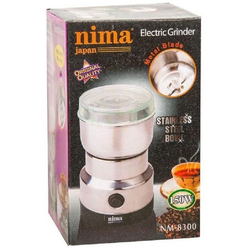 Rasnita electrica de cafea Nima NM-8300, 150W, 50g-100g + Mixer de mana, 350 W, 5 viteze