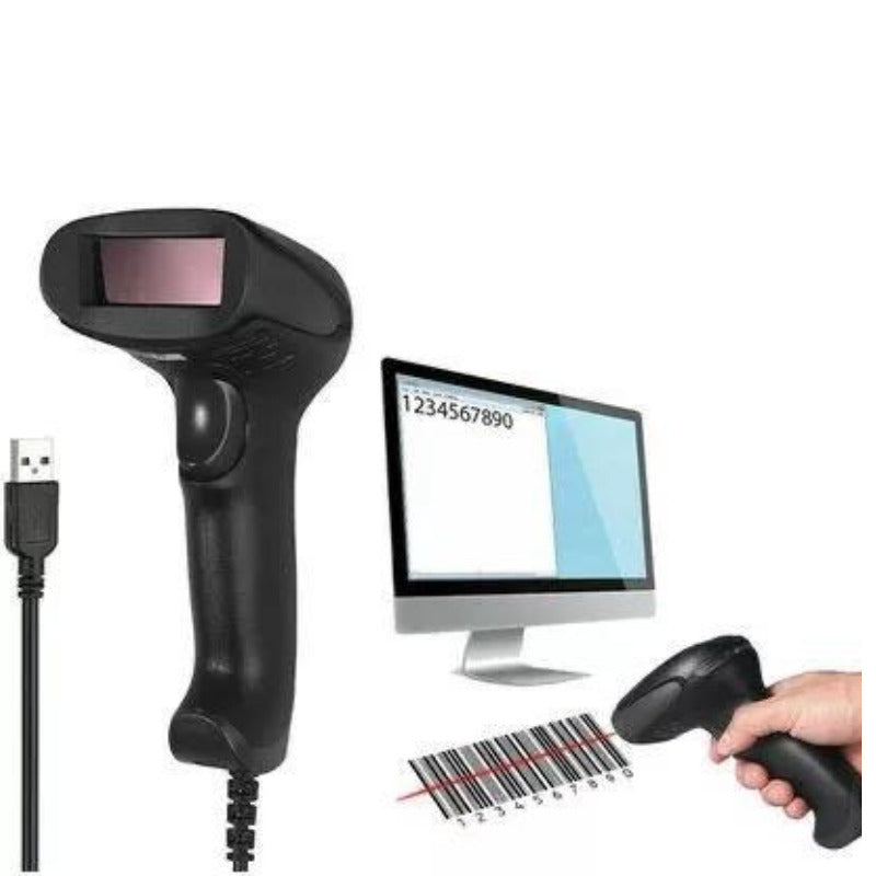 Scanner de coduri de bare cu cablu USB
