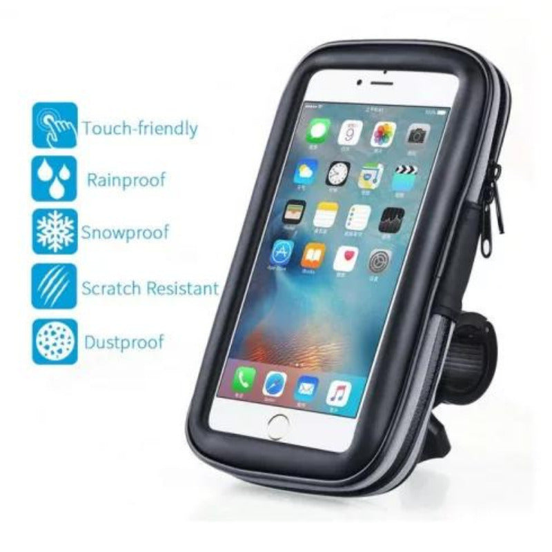 Suport telefon bicicleta scuter moto ANDOWL Q-FC100, impermeabil, negru