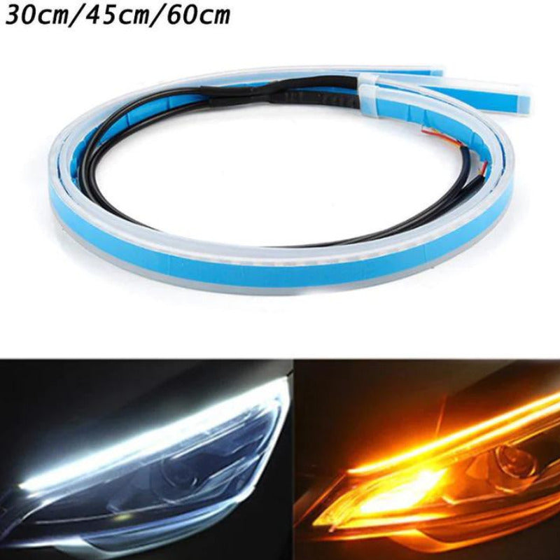 Set 2 benzi LED strip pentru faruri cu functie de semnal secvential Q-LED2802