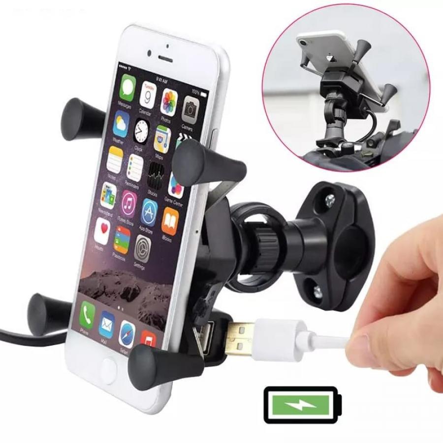 Suport telefon mobil ghidon moto JC-08 ANDOWL