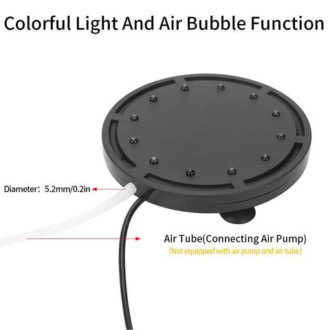 Lampa LED pentru Acvariu, cu Bule, Iluminare RGB