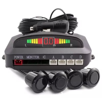 Set 4 Senzori Parcare NEGRI cu afisaj LED cu freza inclusa