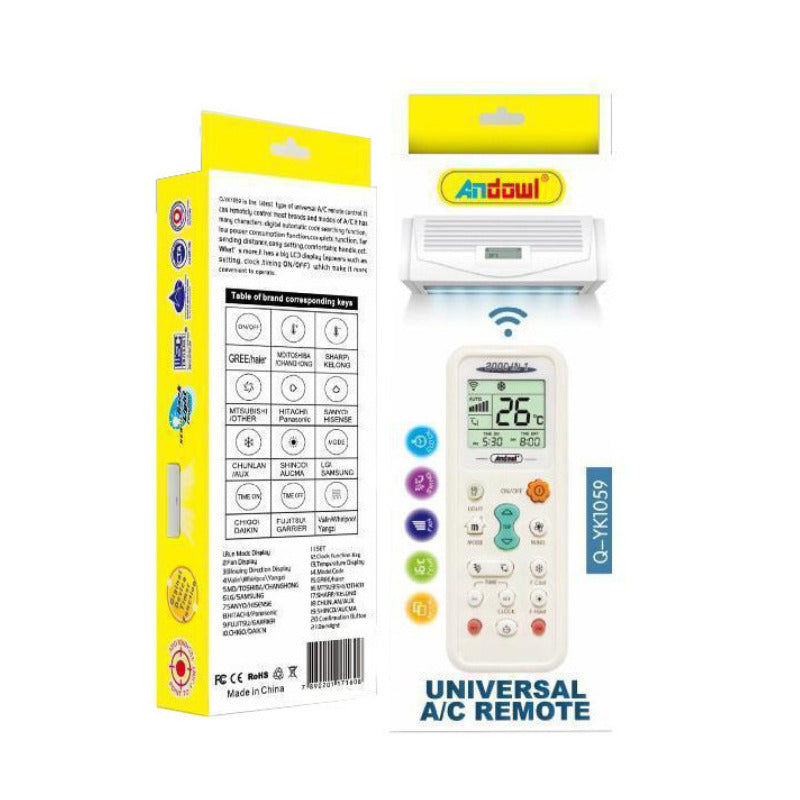 Telecomanda universala Andowl pentru aparat aer conditionat Q-YK1059