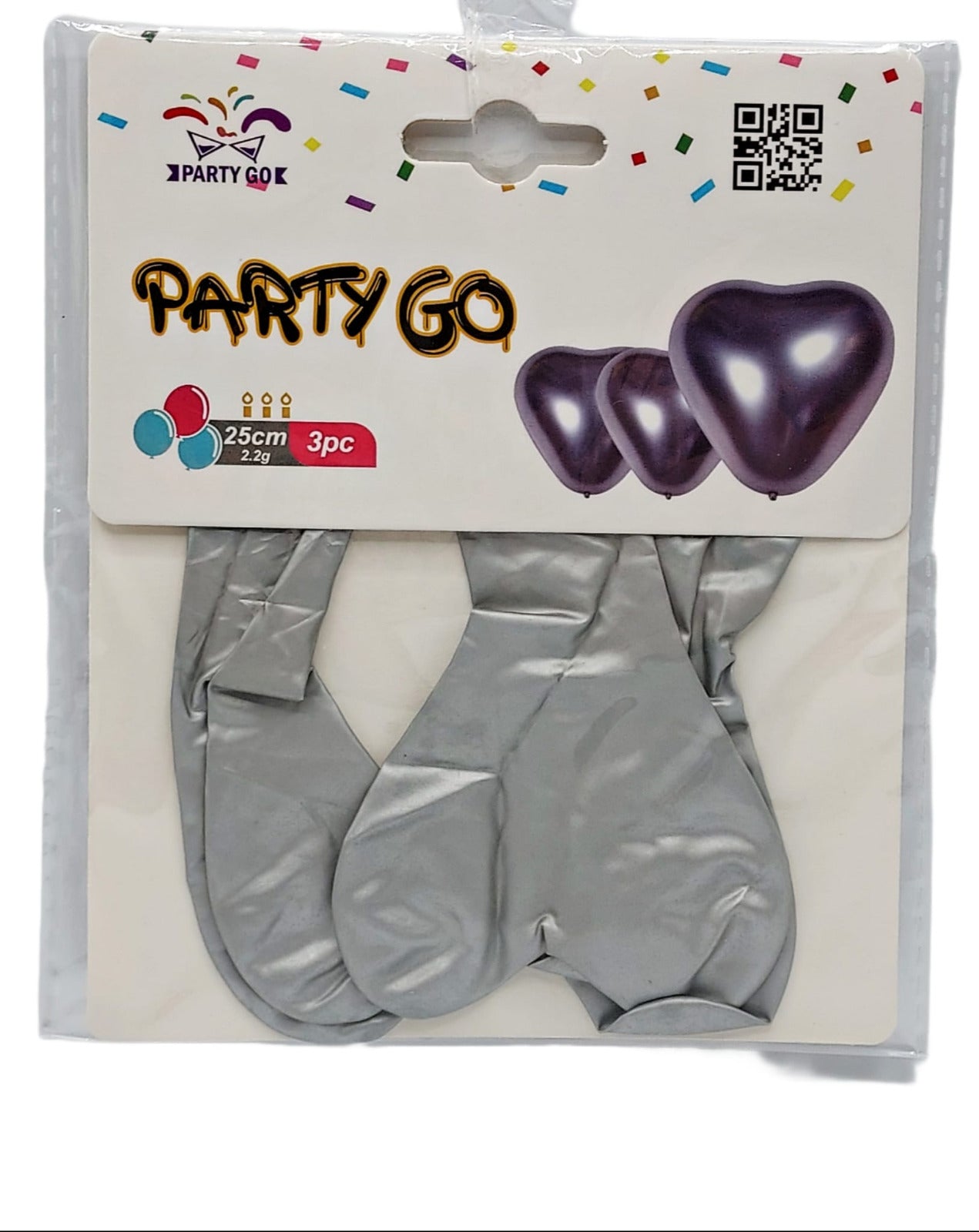 Set 3 Baloane- Inima – Argintii - Party Go- FA0668 - Nr 10