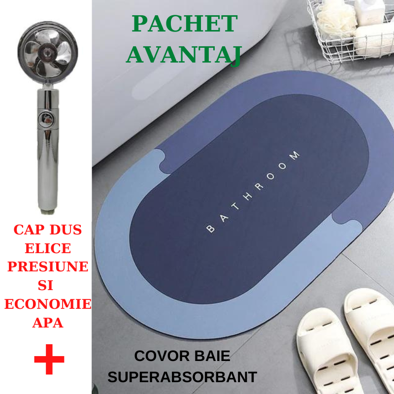 Livrare Gratuita covor baie absorbant 90CM Si cap dus ventilator cu filtru,Rainfall