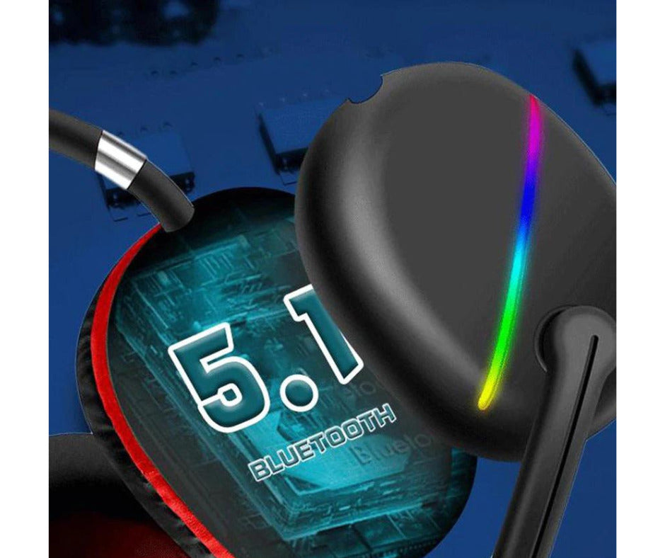Casti Gaming Wireless, Fara Fir, Stereo, Lumini RGB, Tehnologie Sunet 6d