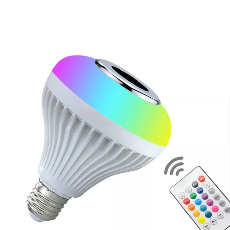 Bec led cu difuzor, Bluetooth si telecomanda