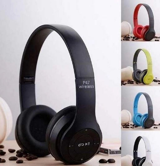 Casti P47 Wireless Bluetooth cu microfon si radio