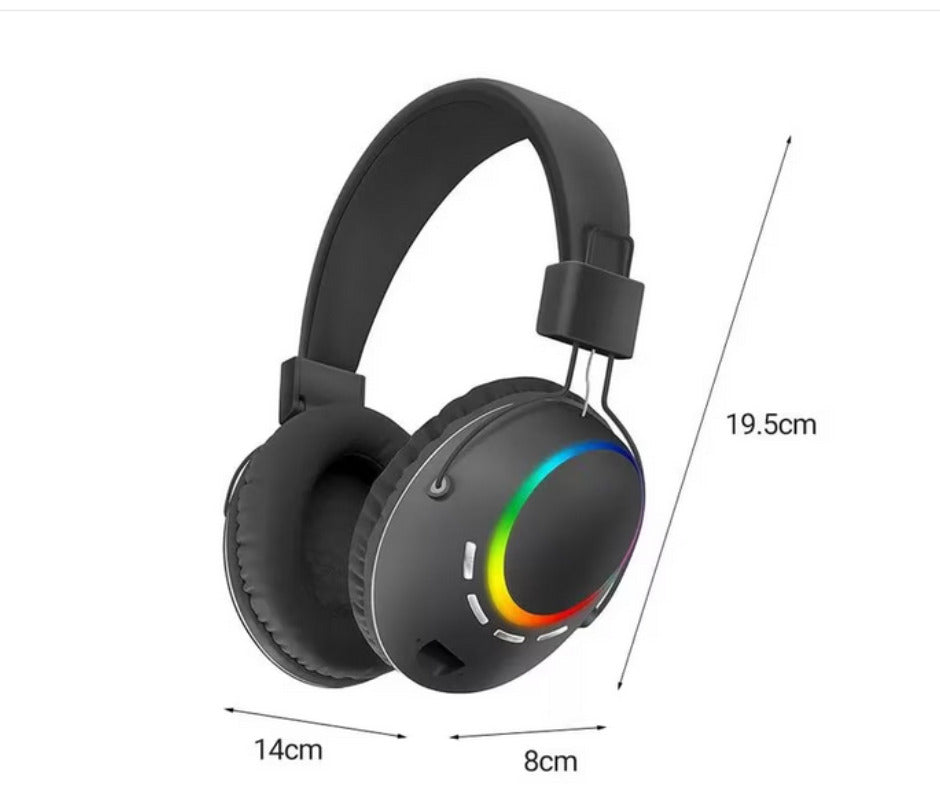 Casti Gaming Wireless, Stereo, Lumini RGB, Tehnologie Sunet 4D, Slot pentru Card de Memorie, Ajustabile