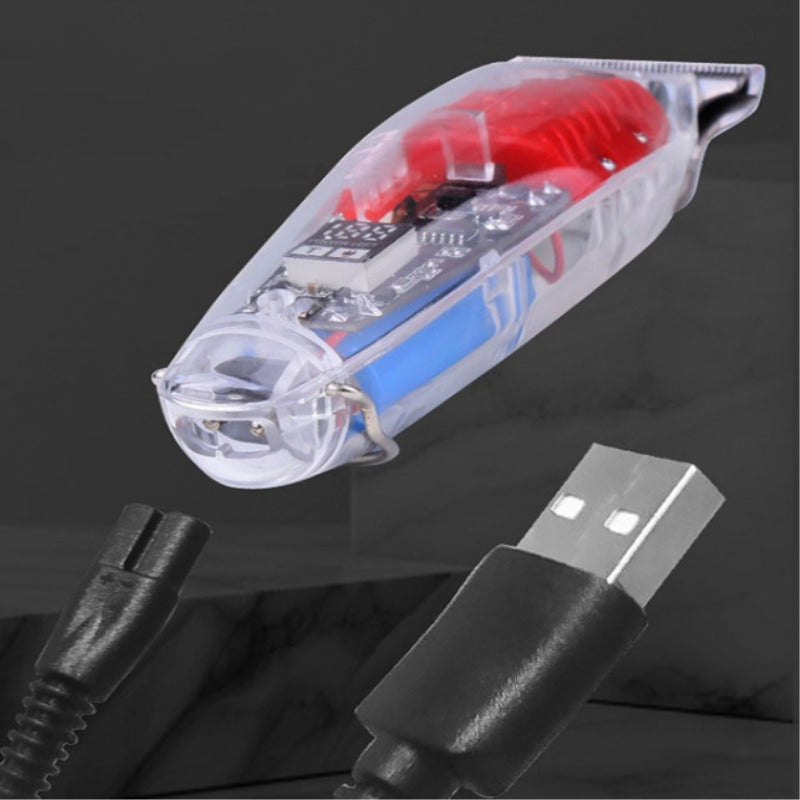 Aparat de tuns AO50011 5W lame inox accesorii incluse DESIGN TRANSPARENT