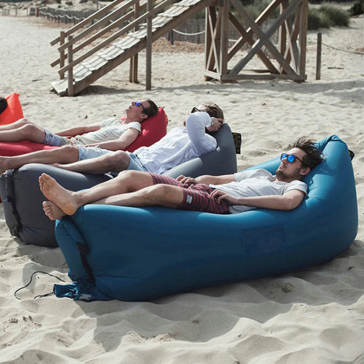 Saltea gonflabila portabila 180x70 tip sezlong pentru plaja,piscina sau aer liber