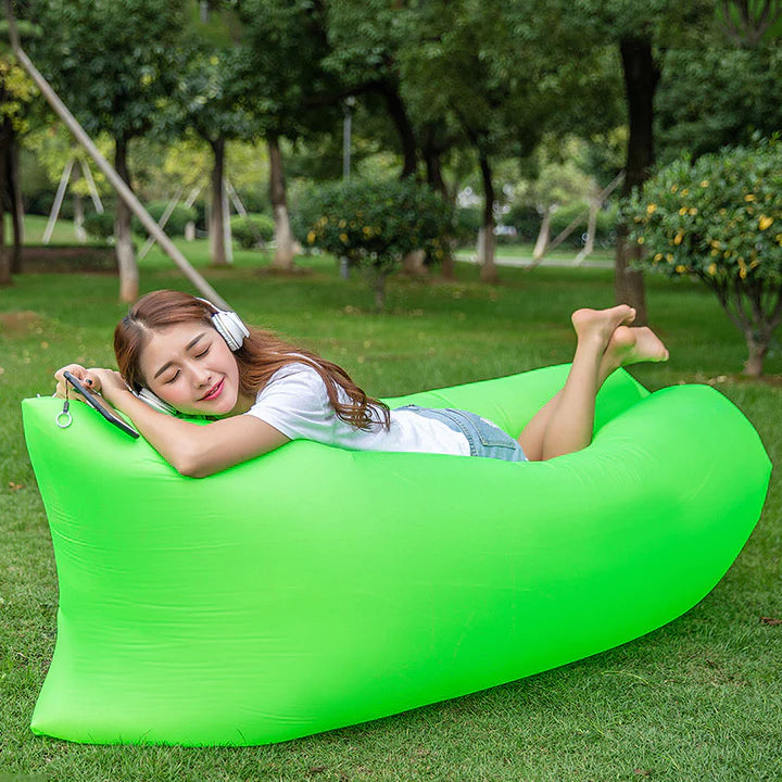 Saltea gonflabila portabila 180x70 tip sezlong pentru plaja,piscina sau aer liber