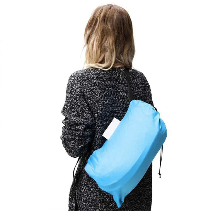 Saltea gonflabila portabila 180x70 tip sezlong pentru plaja,piscina sau aer liber