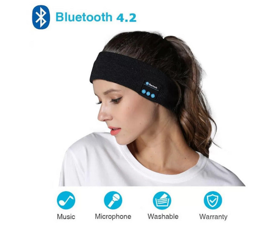 Bandana sport - conexiune Bluetooth, Andowl Q-BM22, Negru