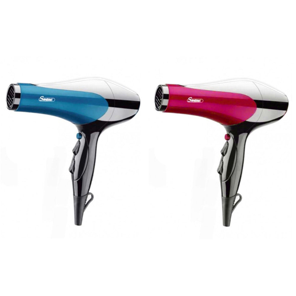 Uscator de par profesional F662, 2 modele, 2200W feon roz sau albastru