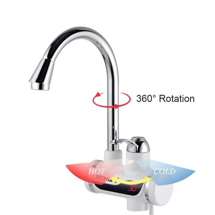 Robinet instant electric încălzire apă chiuveta, afisaj digital temperatură