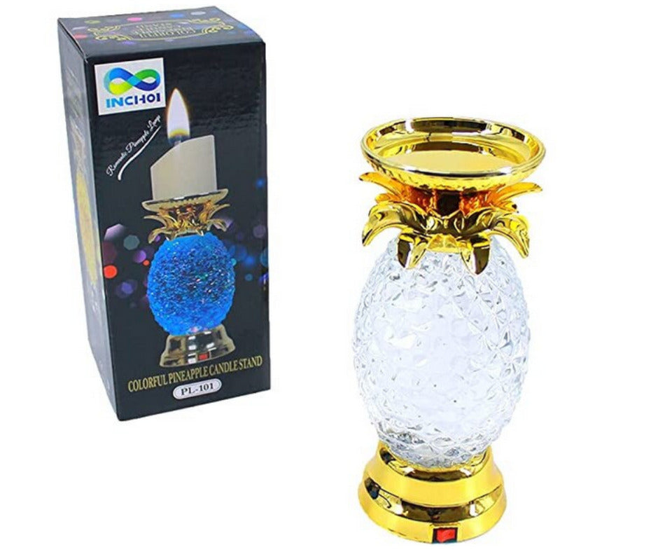 Lampa de masa, cu LED, stil cristal, buton on/off, de sine statatoare, 900g, cu baterii