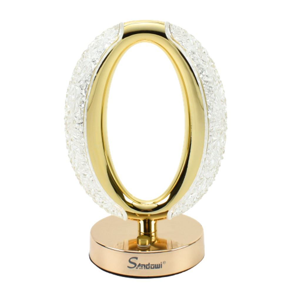 Lampă LED decorativă de masă 20,5 cm "Crystal" Touch 3 ori Iluminare albă Andowl Q-D002