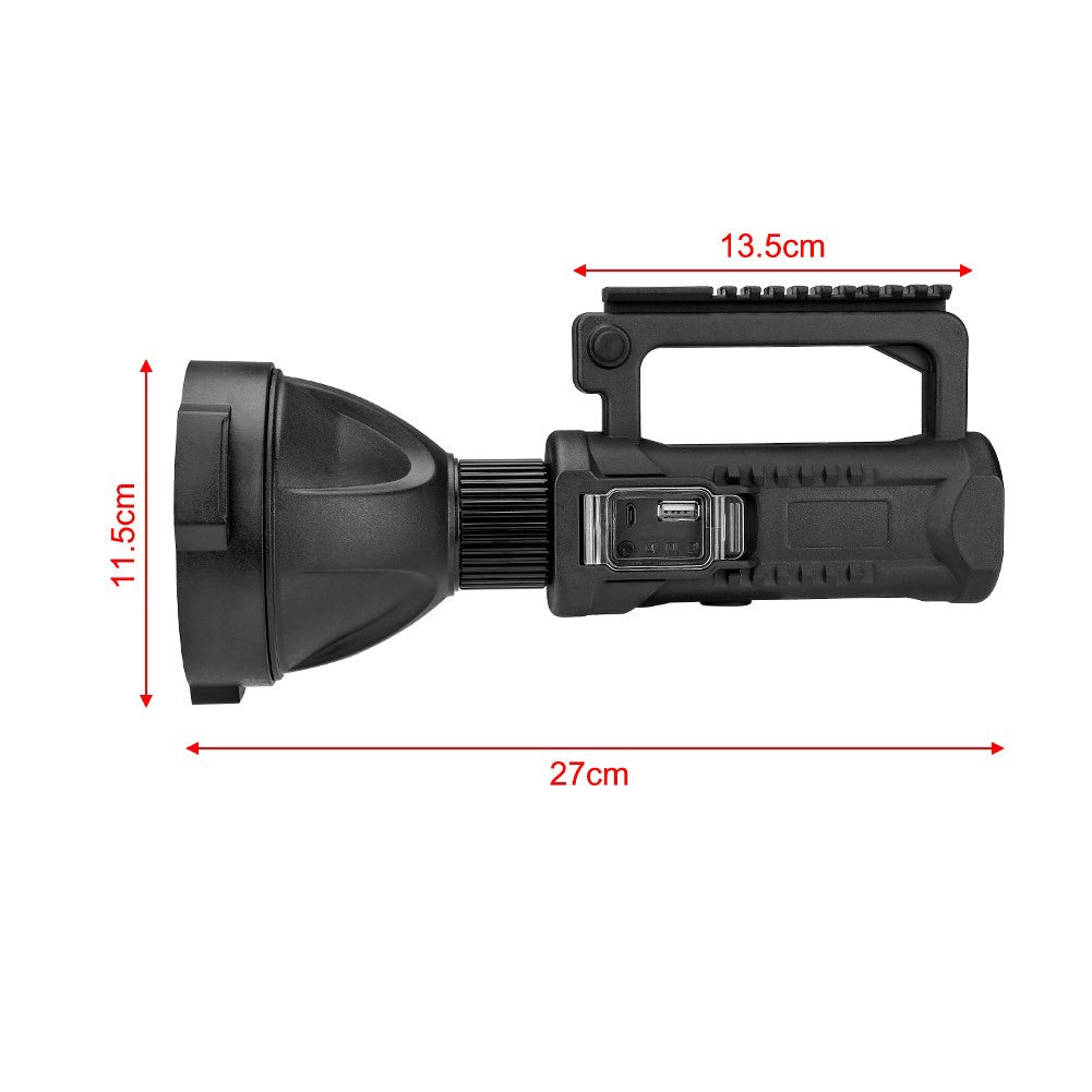Lanterna Led 2000LM Reincarcabila la usb cu maner 4 faze tripod P50 W591 distanta 500m
