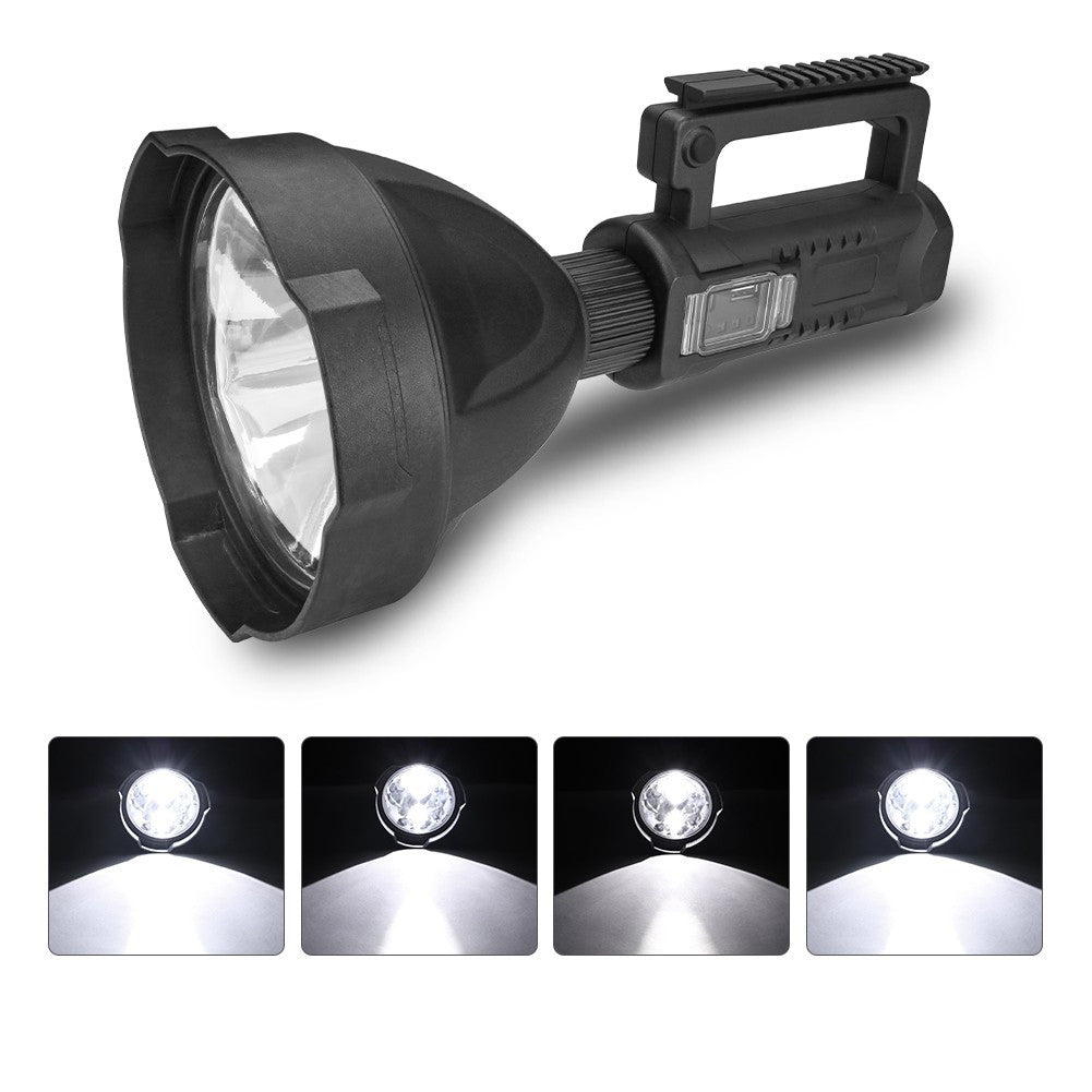 Lanterna Led 2000LM Reincarcabila la usb cu maner 4 faze tripod P50 W591 distanta 500m