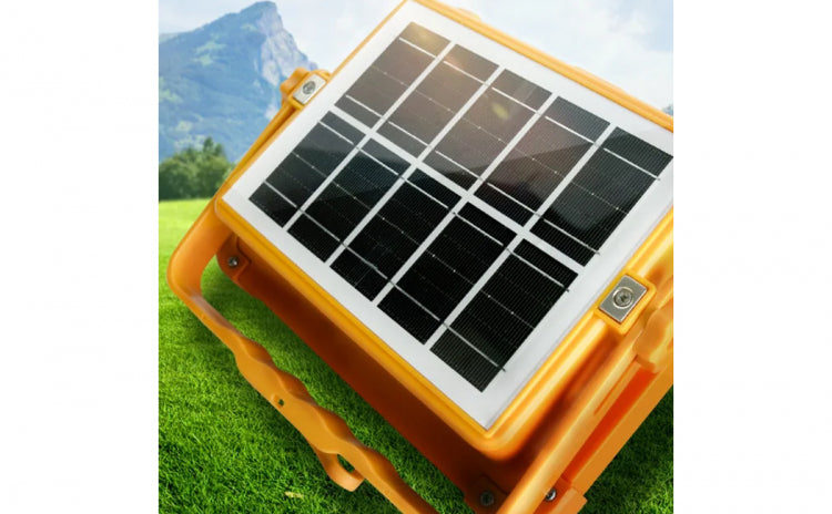 Proiector led 500W incarcare usb sau cu panou solar mobil cu acces la acumulatori