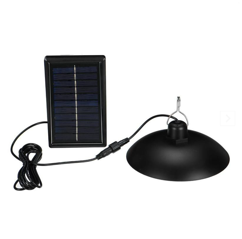 Lampa solara cu abajur, suspendata, cu lumina alba telecomanda
