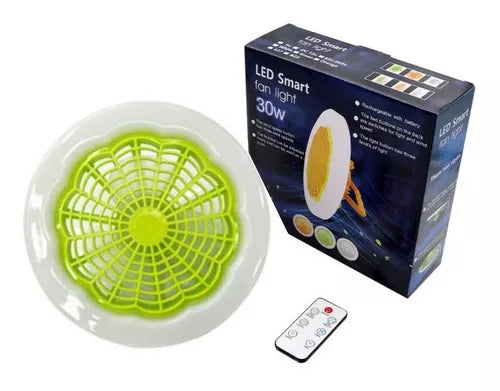 Ventilator De Tavan Cu Lampa De Iluminare 30W fasung normal E27 Cu telecomanda,verde,portocaliu sau alb