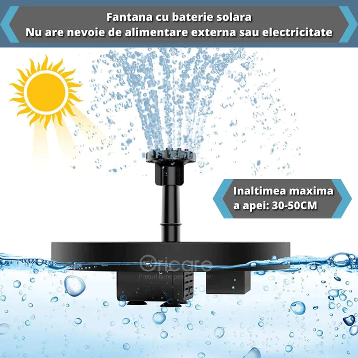 Fantana solara apa,led automat,potrivit pentru piscina,iaz