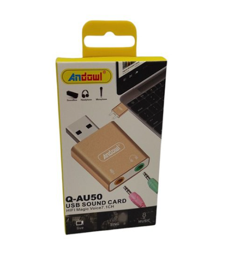 Placă de sunet USB externă Andowl Q-AU50