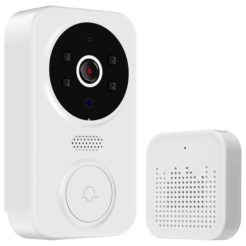 Sonerie Inteligenta video IP, 1080P, 2.4G WIFI , 800 MAh, DC5V/2A, Vizibilitate Nocturna, IP 65, Alb