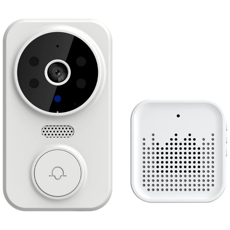 Sonerie Inteligenta video IP, 1080P, 2.4G WIFI , 800 MAh, DC5V/2A, Vizibilitate Nocturna, IP 65, Alb