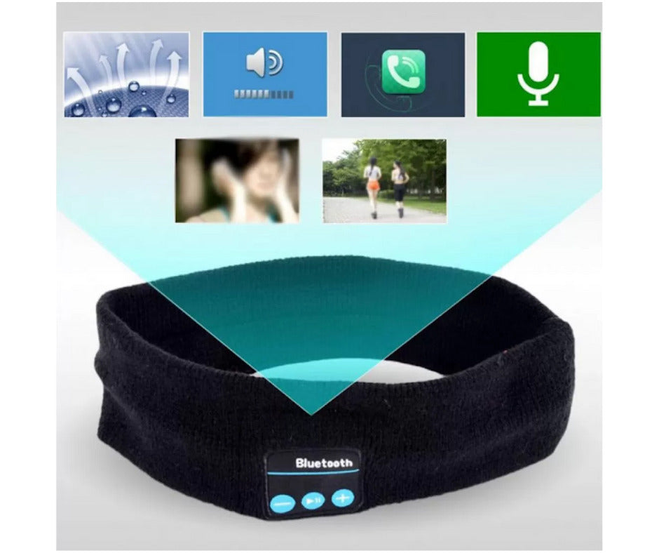 Bandana sport - conexiune Bluetooth, Andowl Q-BM22, Negru