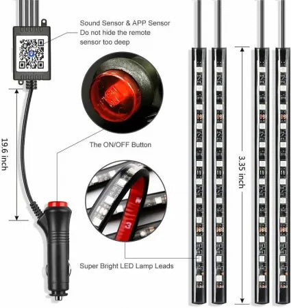 LIVRARE GRATUITA Suport Auto Auriu sau Argintiu R1 Senzor Incarcare Fast Charge Wireless+Set Leduri Auto Multicolore Cu Control Bluetooth 12 SMD