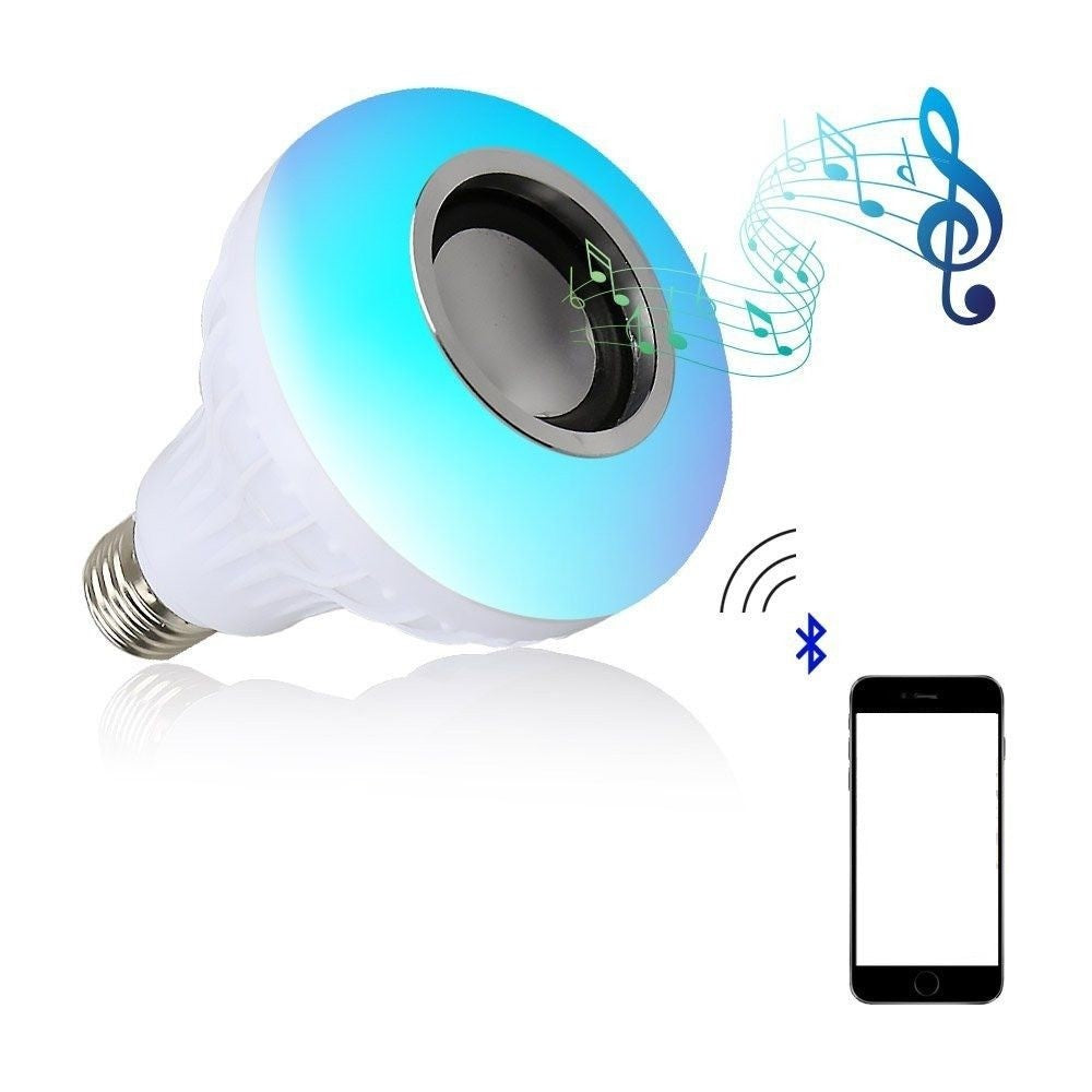 Bec led cu difuzor, Bluetooth si telecomanda