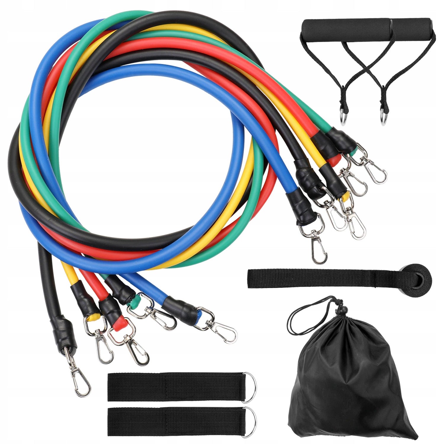 SET 5 Corzi elastice din latex cu accesorii