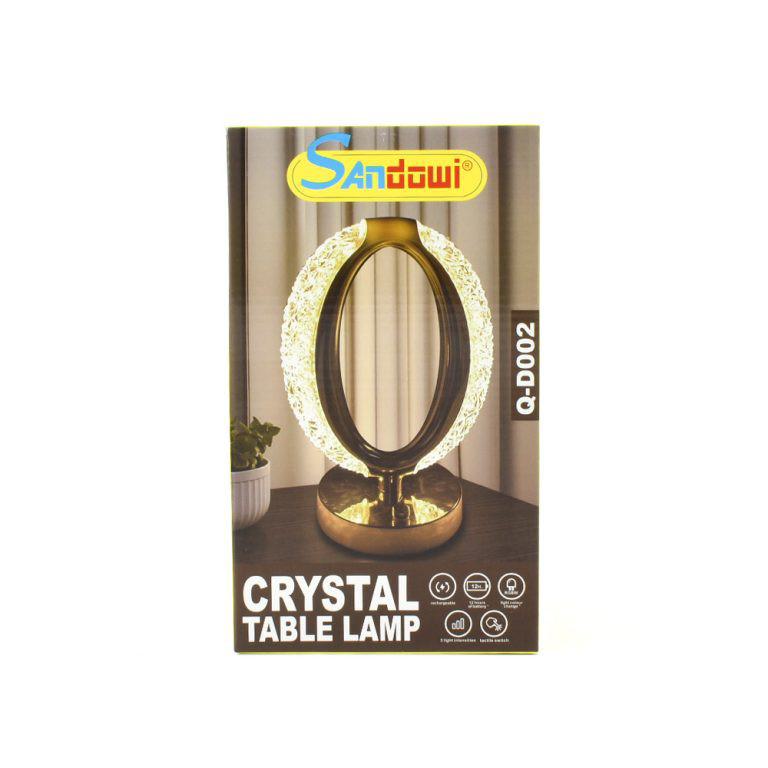 Lampă LED decorativă de masă 20,5 cm "Crystal" Touch 3 ori Iluminare albă Andowl Q-D002