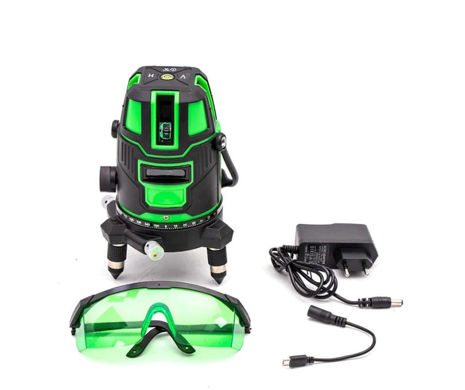 Nivela orizontală/verticală cu laser electric profesional Andowl Q-SP01 – verde